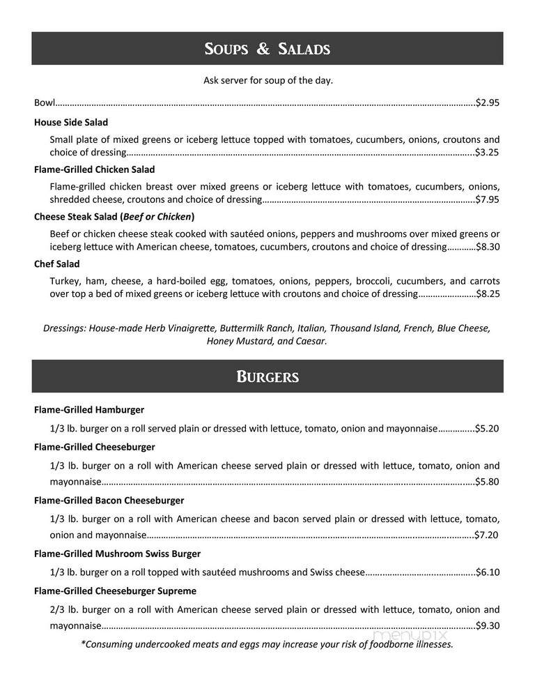 Landing Strip Family Restaurant - Liberty, PA menu_pic