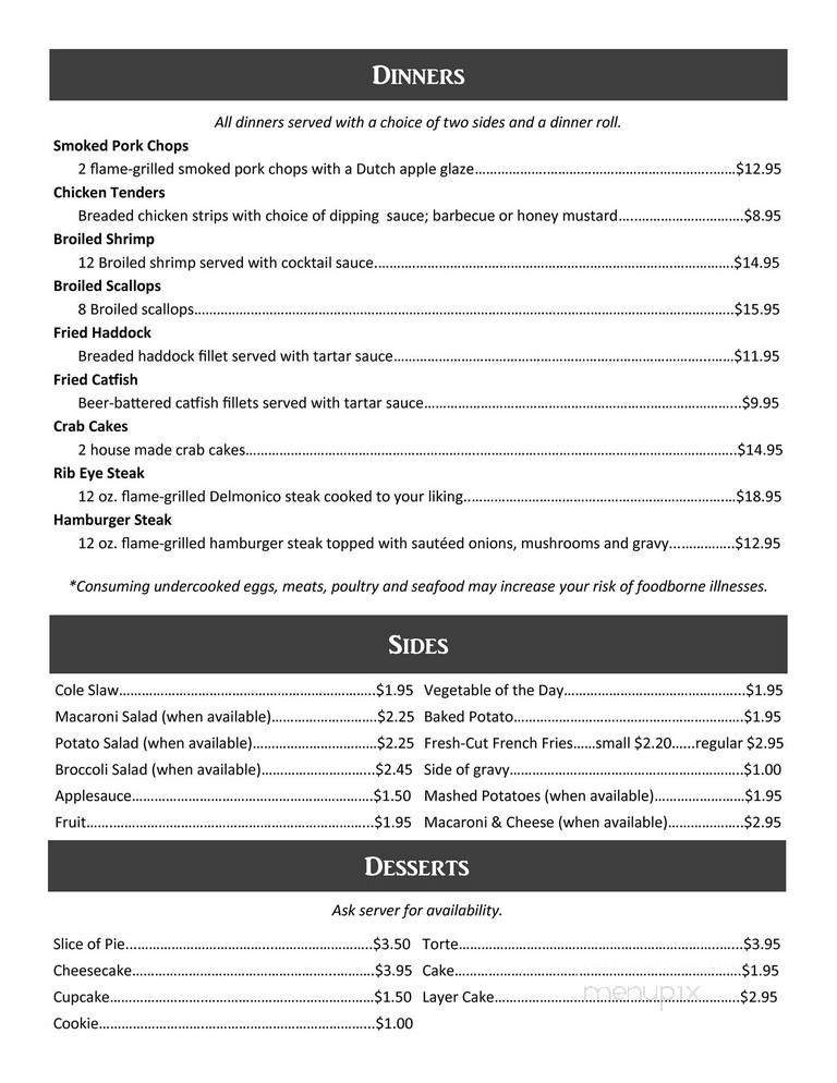 Landing Strip Family Restaurant - Liberty, PA menu_pic