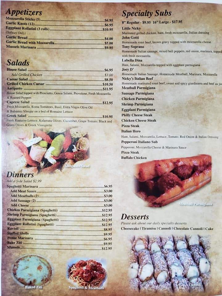 Little Nicky's Pizza - Allentown, PA menu_pic