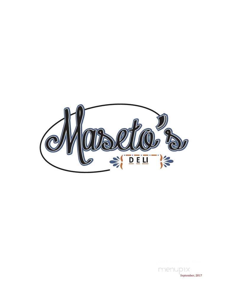 Maseto's Deli - Williamsport, PA