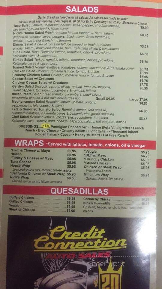Millenium Pizzeria & Italian - Dillsburg, PA menu_pic