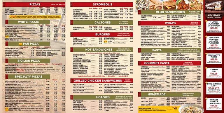 Montgomery Pizza - North Wales, PA menu_pic