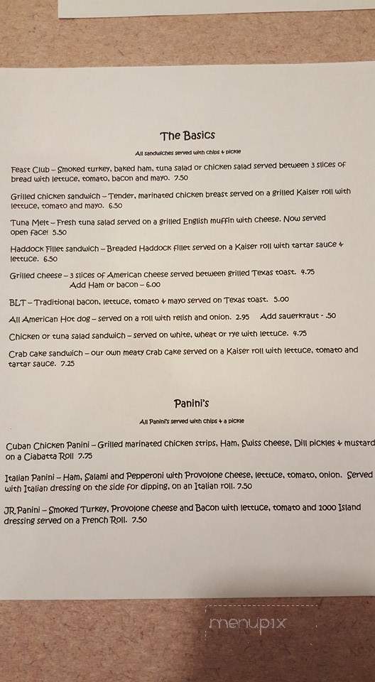 Moveable Feast - Mountville, PA menu_pic