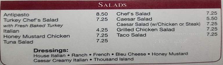 Neapolitan Italian Eatery - New Philadelphia, PA menu_pic