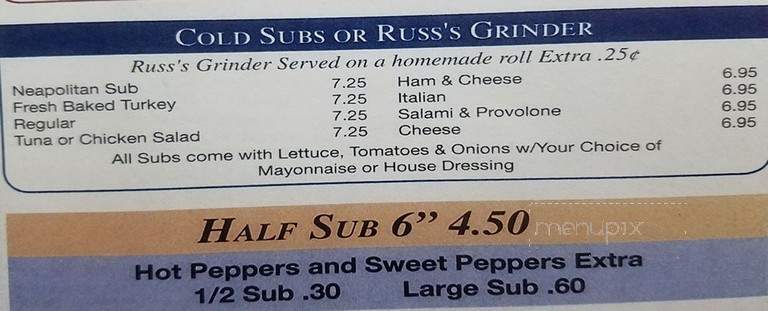 Neapolitan Italian Eatery - New Philadelphia, PA menu_pic