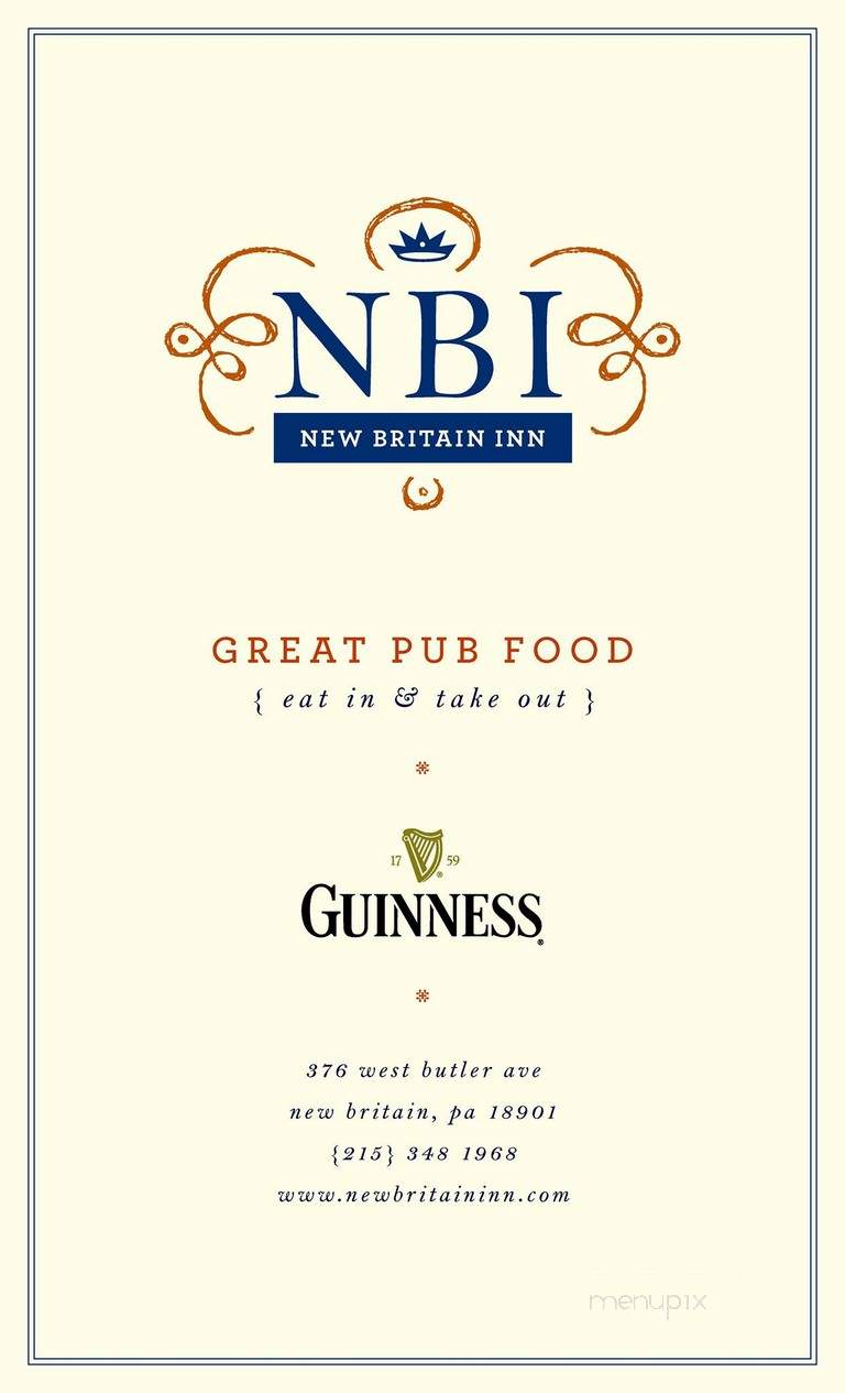 New Britain Inn - New Britain, PA menu_pic