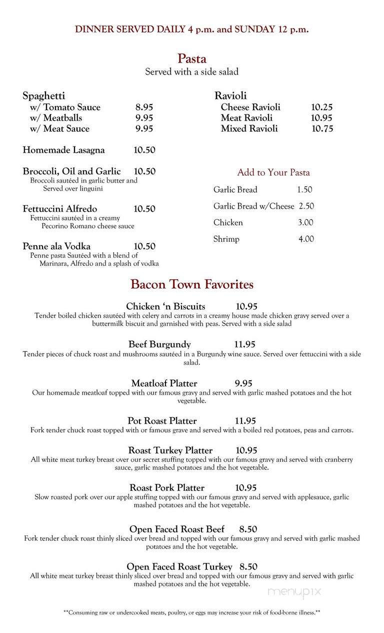 Nicholson Diner - Nicholson, PA menu_pic