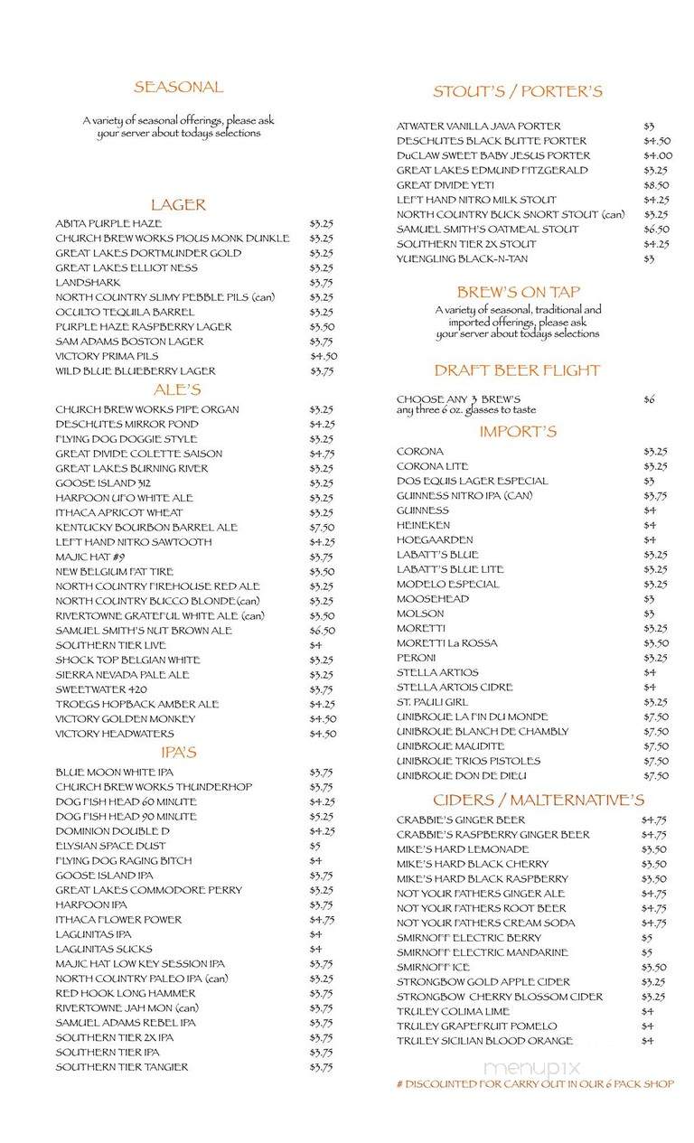 Nino's 2 Tomato - New Castle, PA menu_pic