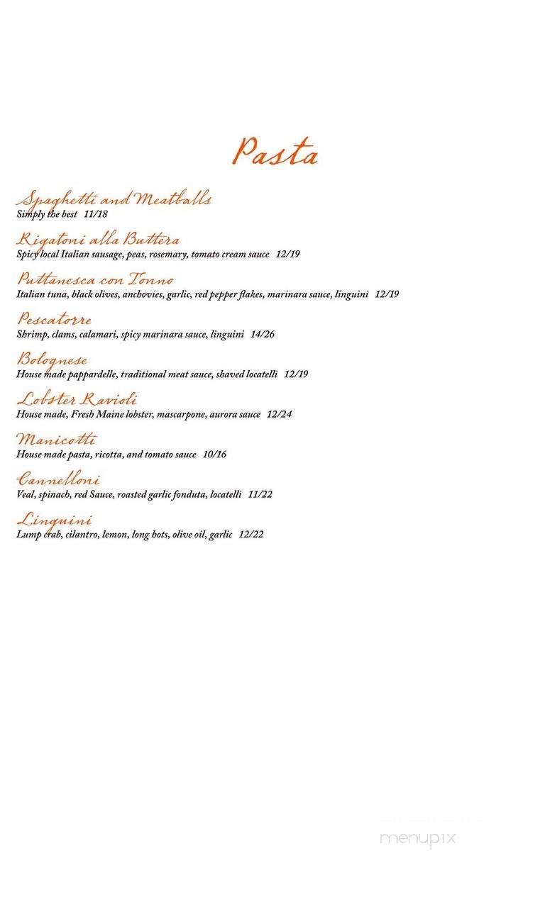Pazzo - Pittston, PA menu_pic