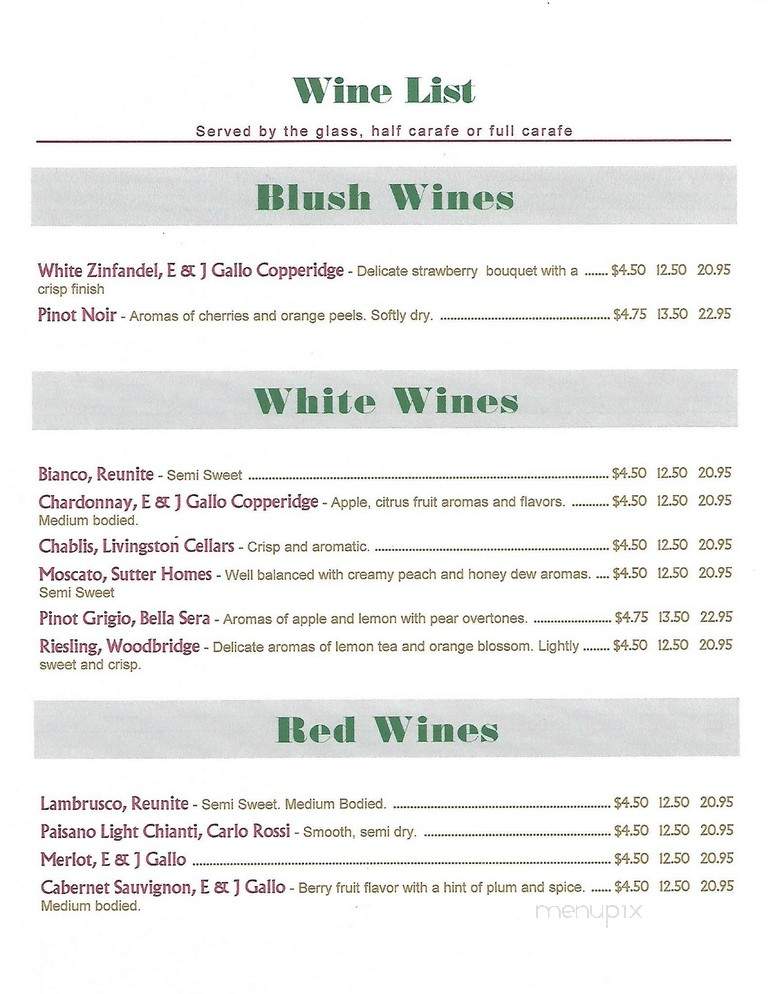Penn Gables Restaurant - Ebensburg, PA menu_pic