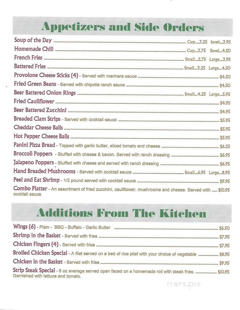 Penn Gables Restaurant - Ebensburg, PA menu_pic