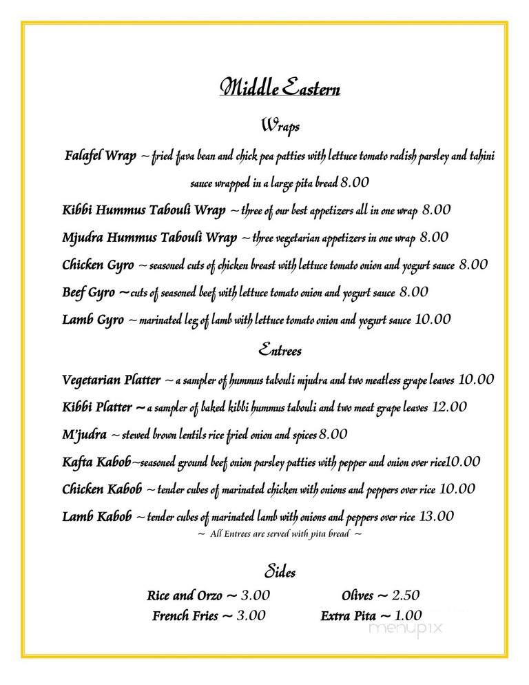 Pete's Place - Wilkes Barre, PA menu_pic