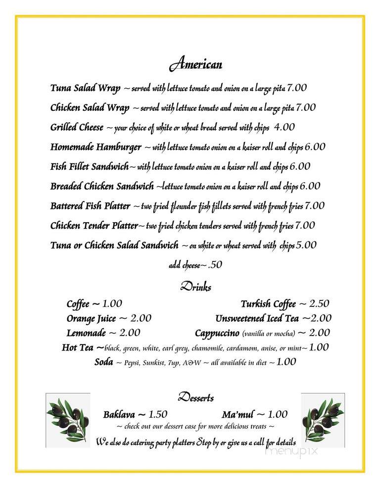 Pete's Place - Wilkes Barre, PA menu_pic