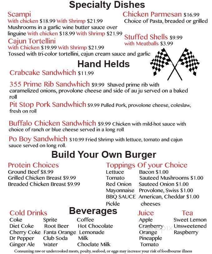 Pit Stop Tavern - Boyertown, PA menu_pic