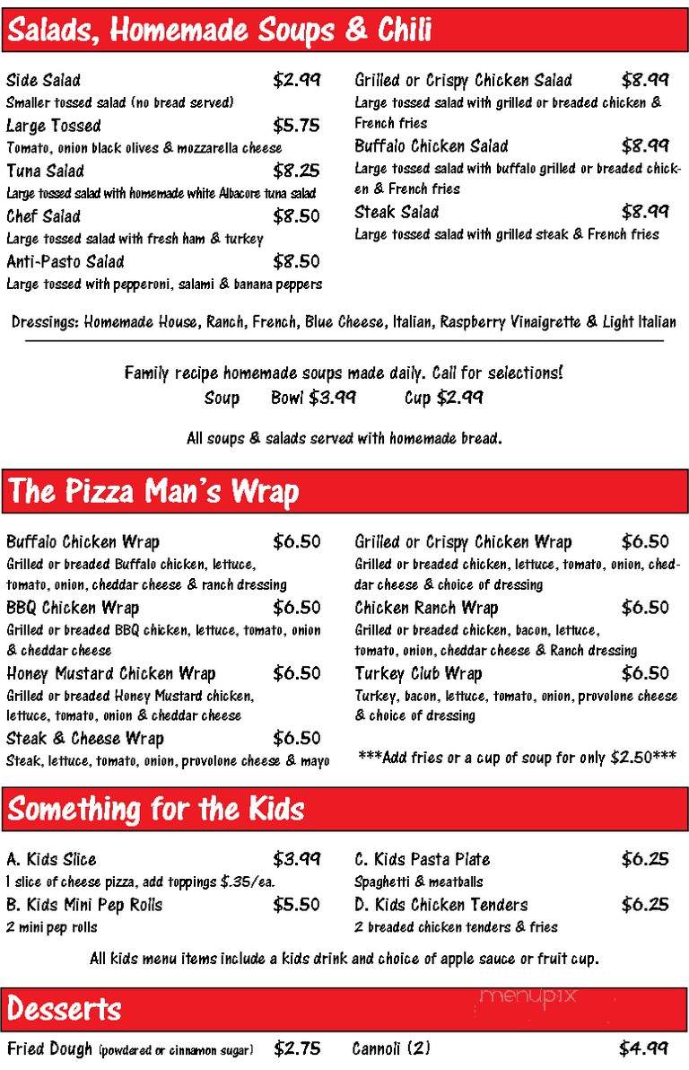 Pizza Mans Pizza - Johnstown, PA