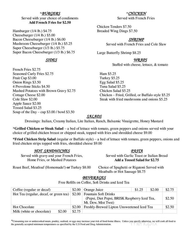 Rea's Restaurant - Coraopolis, PA menu_pic