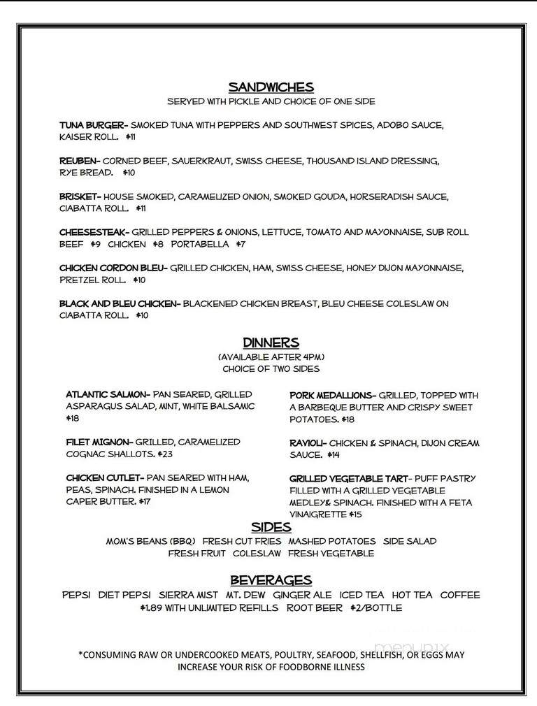 Red Horse Tavern - Pleasant Gap, PA menu_pic