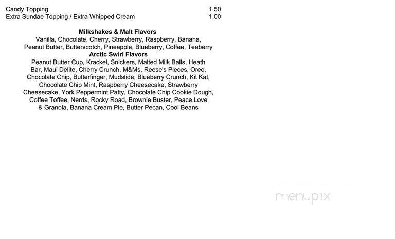 Reesers' Soft Ice Cream - Lewisberry, PA menu_pic