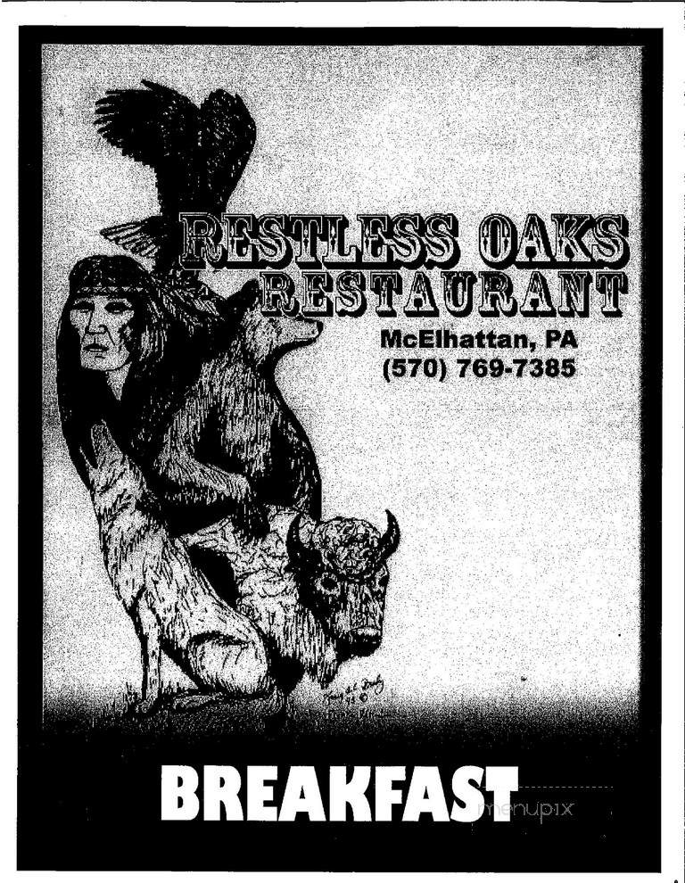 Restless Oaks Restaurant - McElhattan, PA menu_pic