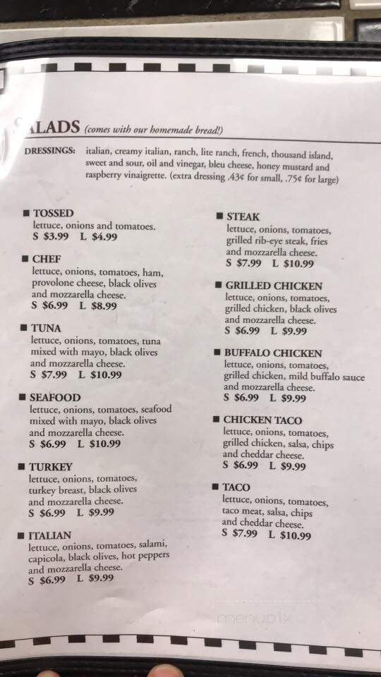 Rick's Dough Boys - Saint Marys, PA menu_pic