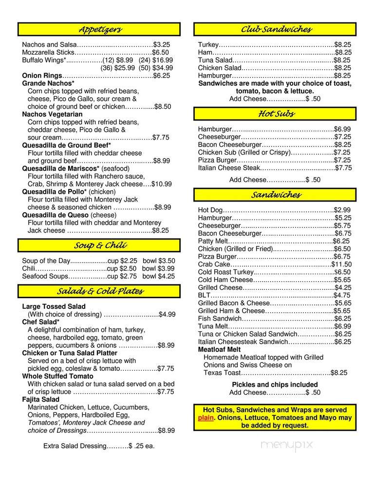 Rigo's 81 Diner - Abbottstown, PA menu_pic