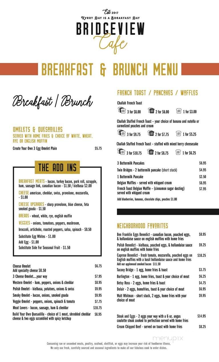 Riverview Deli - Philadelphia, PA menu_pic