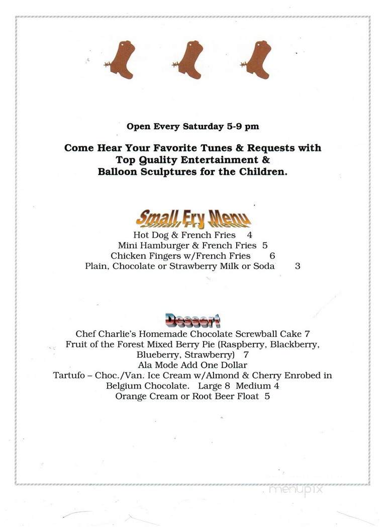 Riverview Inn - Matamoras, PA menu_pic