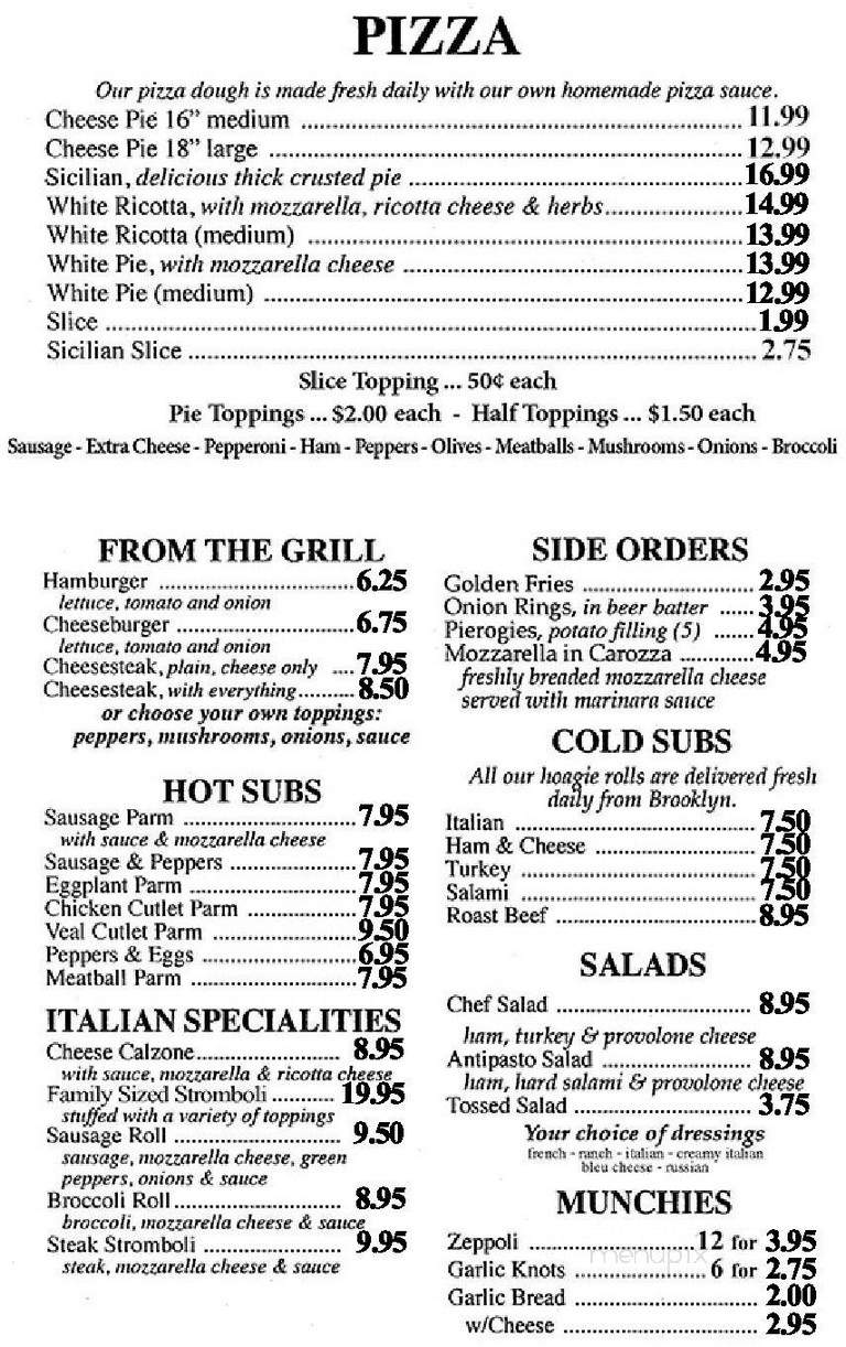 Roberto's Restaurante - Pocono Summit, PA menu_pic