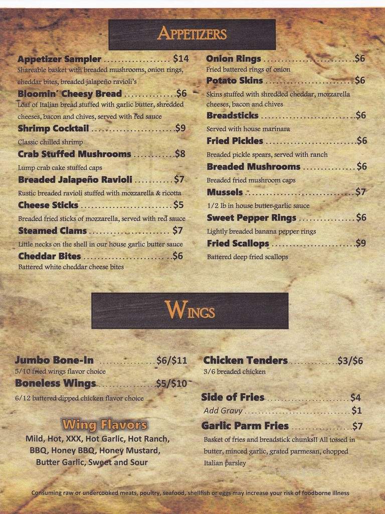 Rocky Grill - Brockway, PA menu_pic