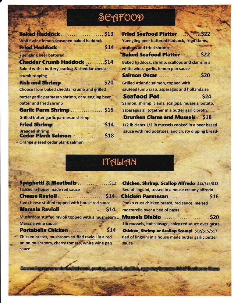 Rocky Grill - Brockway, PA menu_pic