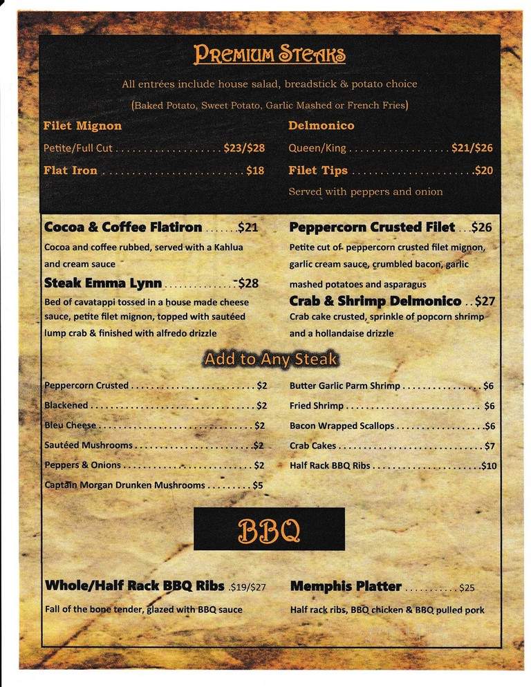 Rocky Grill - Brockway, PA menu_pic
