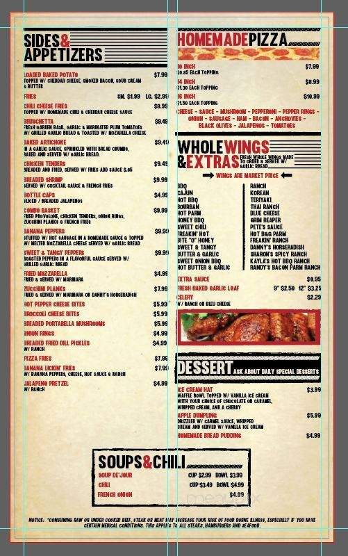 Rye's Bar & Restaurant - Brownsville, PA menu_pic