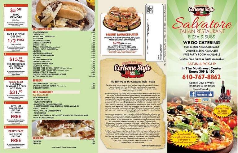 Salvatore Italian Restaurant - New Tripoli, PA