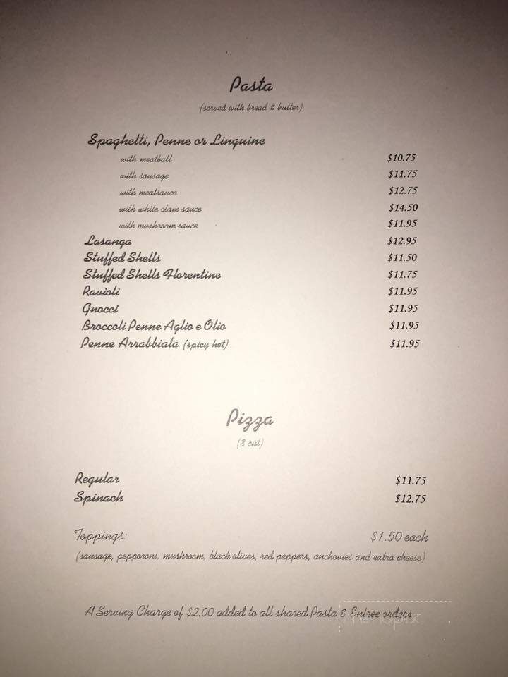 Segneri's Italian Restaurant - Coraopolis, PA menu_pic