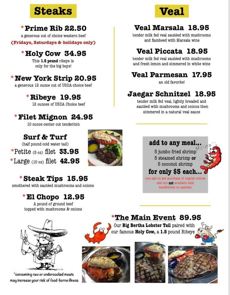 Stopper's - Birdsboro, PA menu_pic