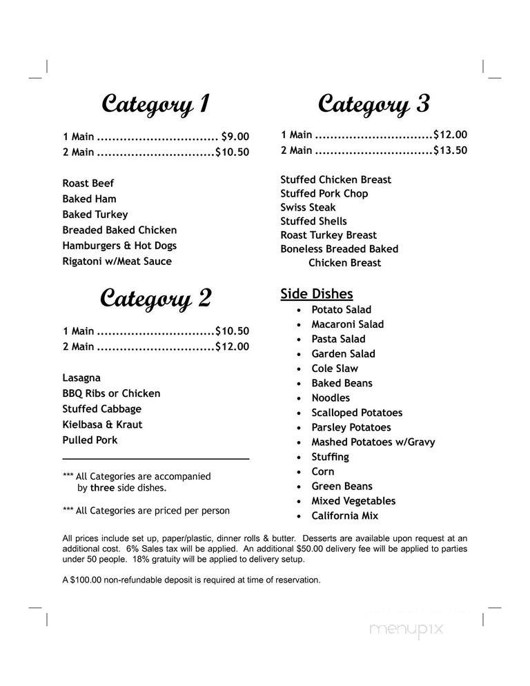 Three Guys & A Grill - Berlin, PA menu_pic