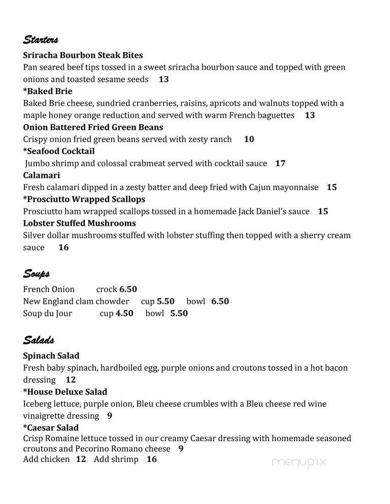 Top Of The Eighties - Hazleton, PA menu_pic