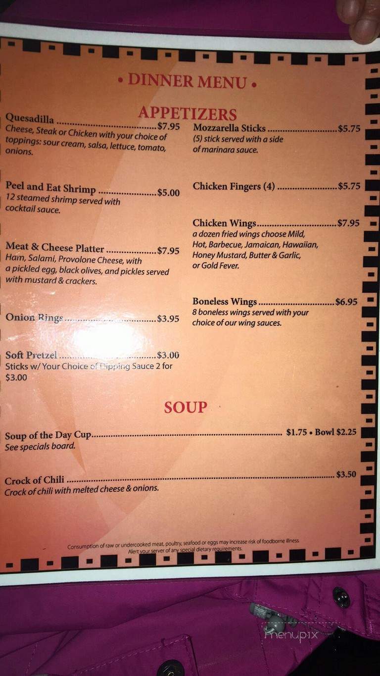 Towers Bar & Restaurant - Fern Glen, PA menu_pic