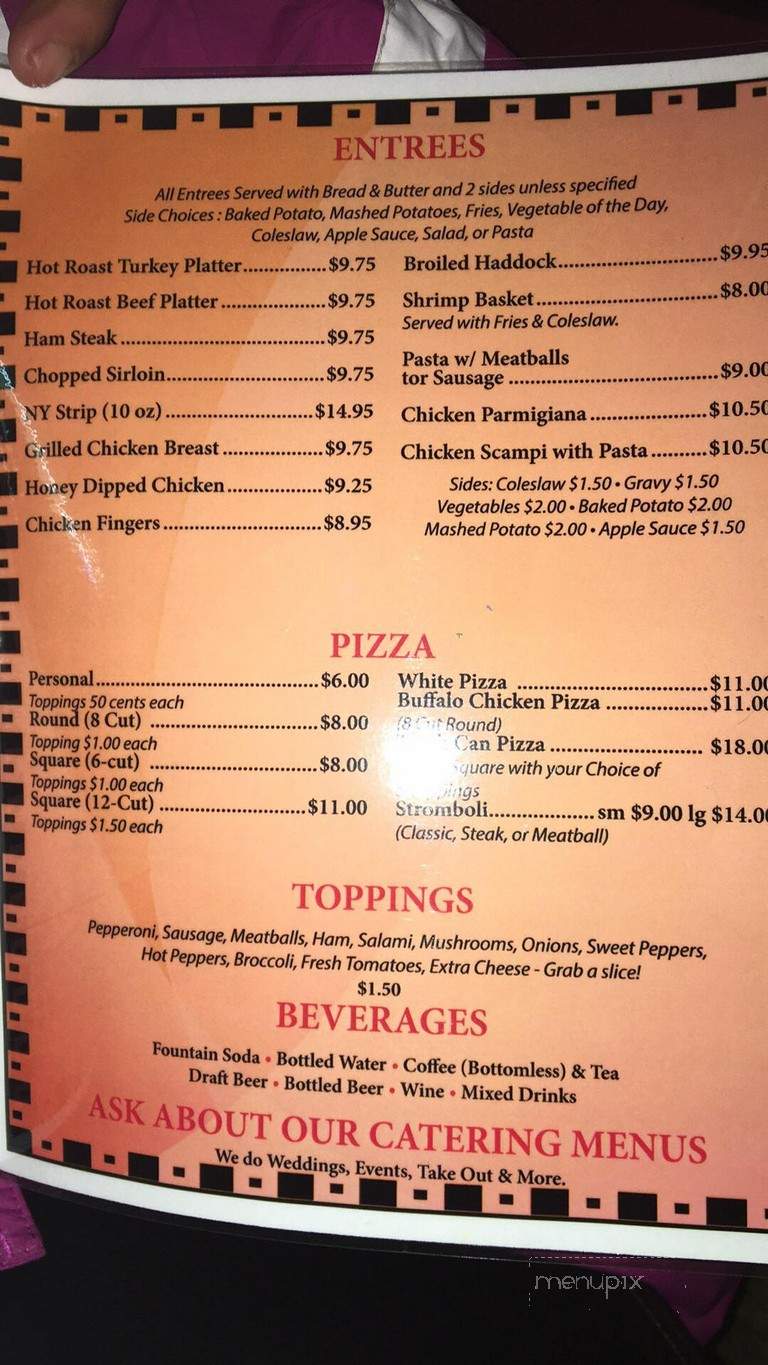 Towers Bar & Restaurant - Fern Glen, PA menu_pic