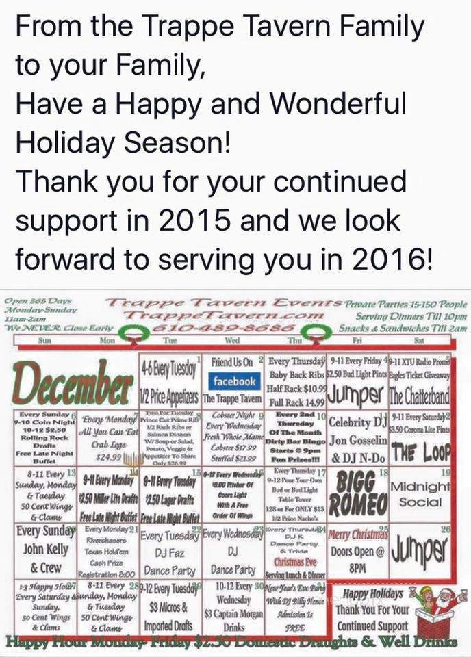 Trappe Tavern - Schwenksville, PA menu_pic