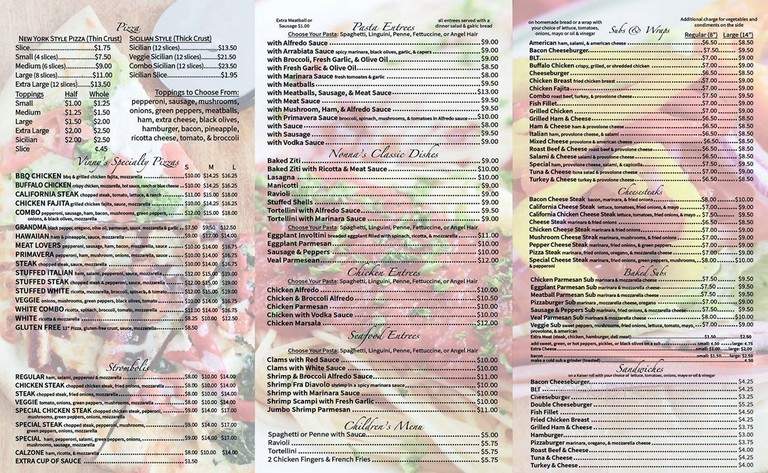 USA & I - Etters, PA menu_pic