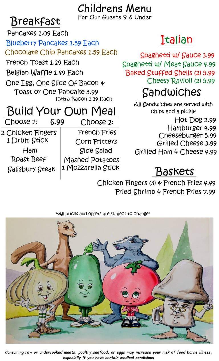 Village Towne Restaurant - Mount Carmel, PA menu_pic