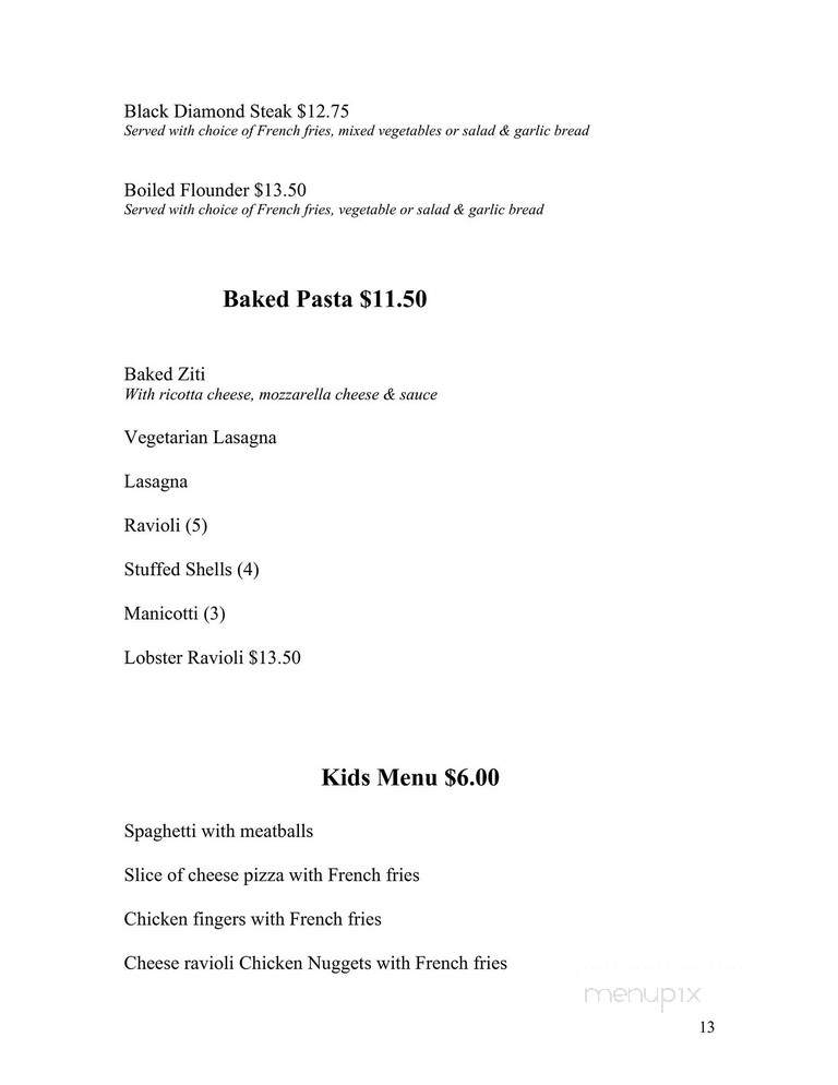 Vince & Friends - East Greenville, PA menu_pic
