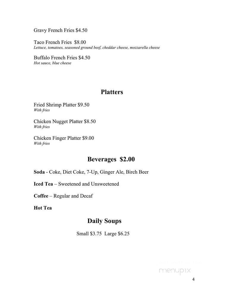 Vince & Friends - East Greenville, PA menu_pic
