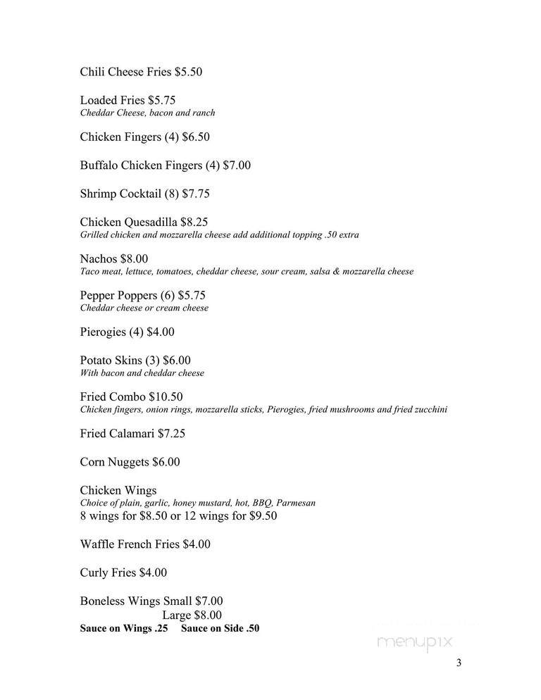 Vince & Friends - East Greenville, PA menu_pic