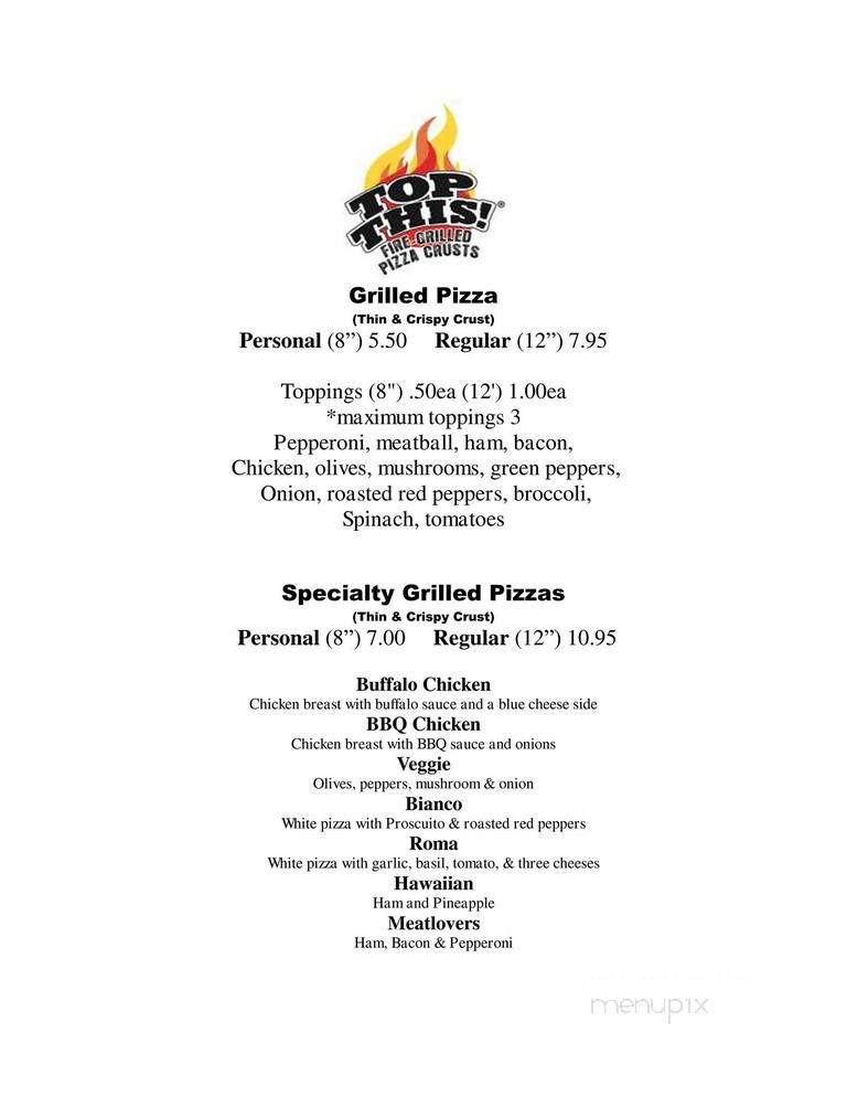 Chepachet Deli - Chepachet, RI menu_pic