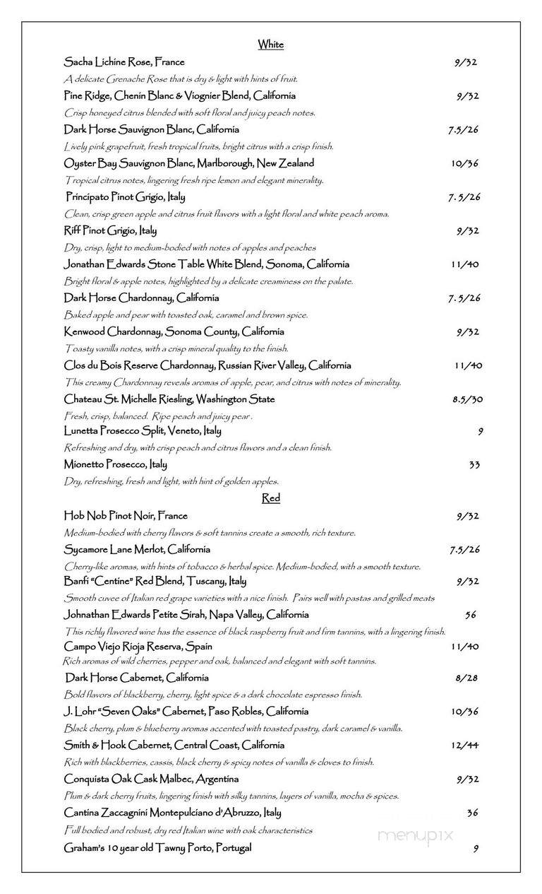 Mohegan Cafe - Block Island, RI menu_pic