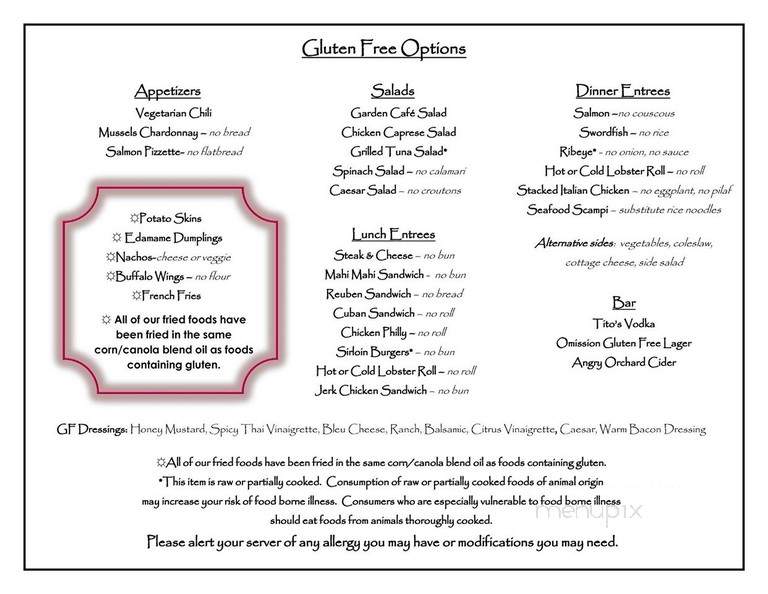 Mohegan Cafe - Block Island, RI menu_pic