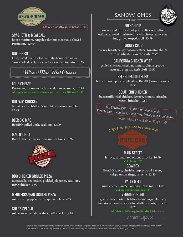 Phil's Restaurant - Wakefield, RI menu_pic