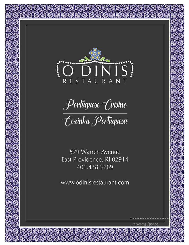 O Dinis Restaurant - East Providence, RI menu_pic